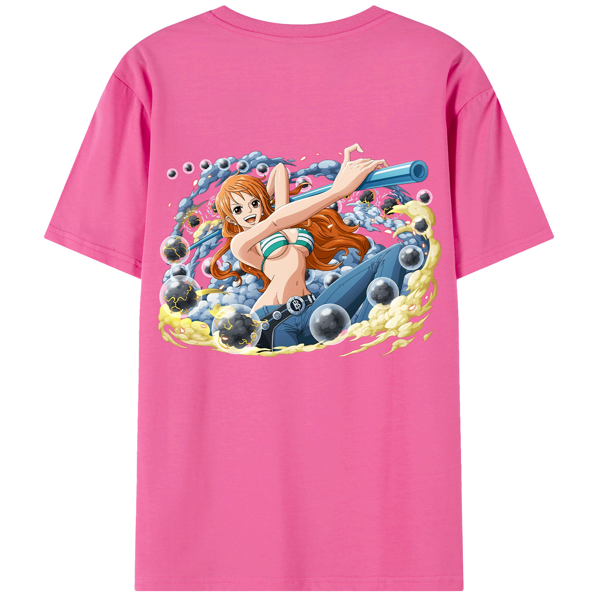 ワンピース ナミ ONE PIECE Nami レディース半袖Tシャツ(バックプリント)